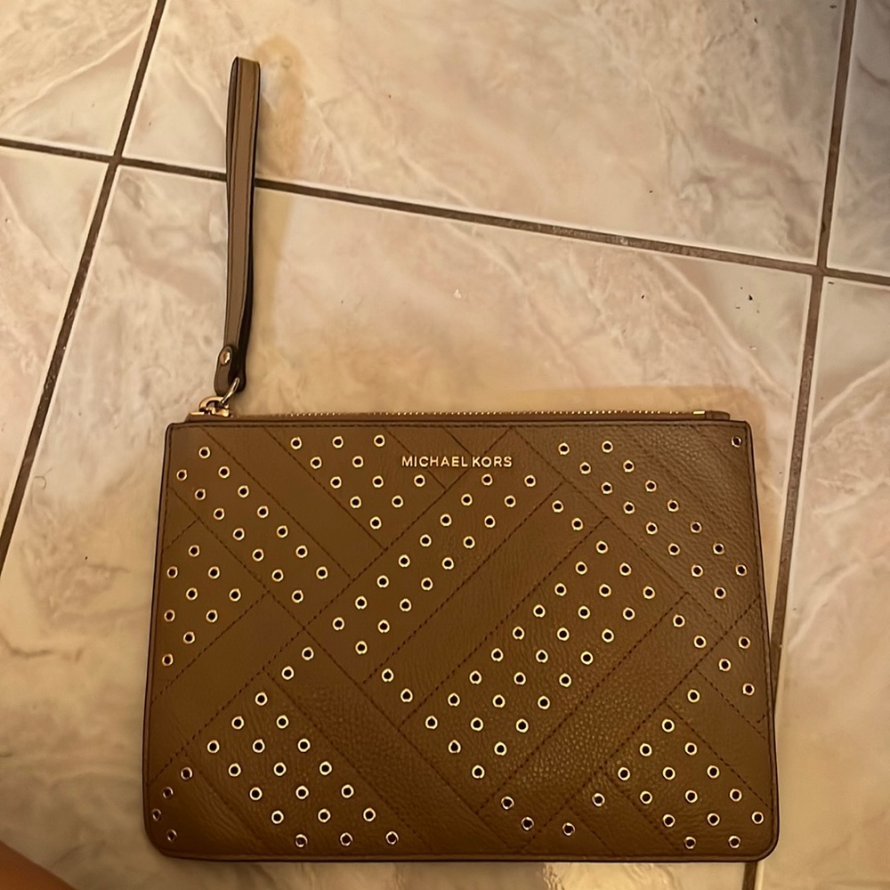Michael Kors used studded clutch